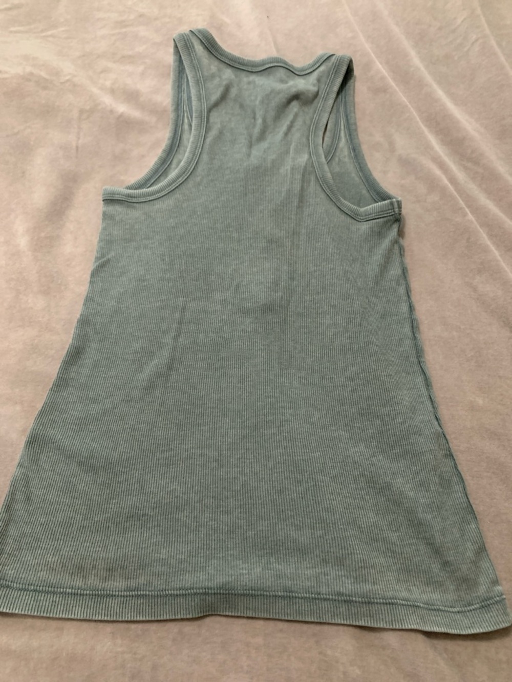 aerie Ribbed Henley Tank - Seafoam Green - Picture 4 of 6